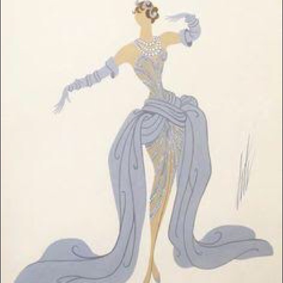 Erte Ladies Set of 3 Framed Prints - Picture 4 of 4